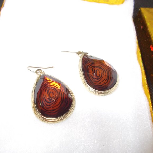 Luxury Amber Erings In Gift Box - Picture 3 of 5
